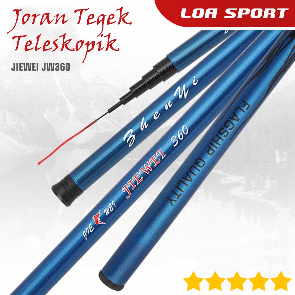 Joran Tegek Teleskopik 3.95 Meter Fiberglass JIEWEI JW360