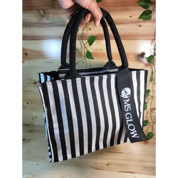 Totebag Kanvas Msglow Tas Kosmetik/tas jinjing ms glow/totebag ms glow