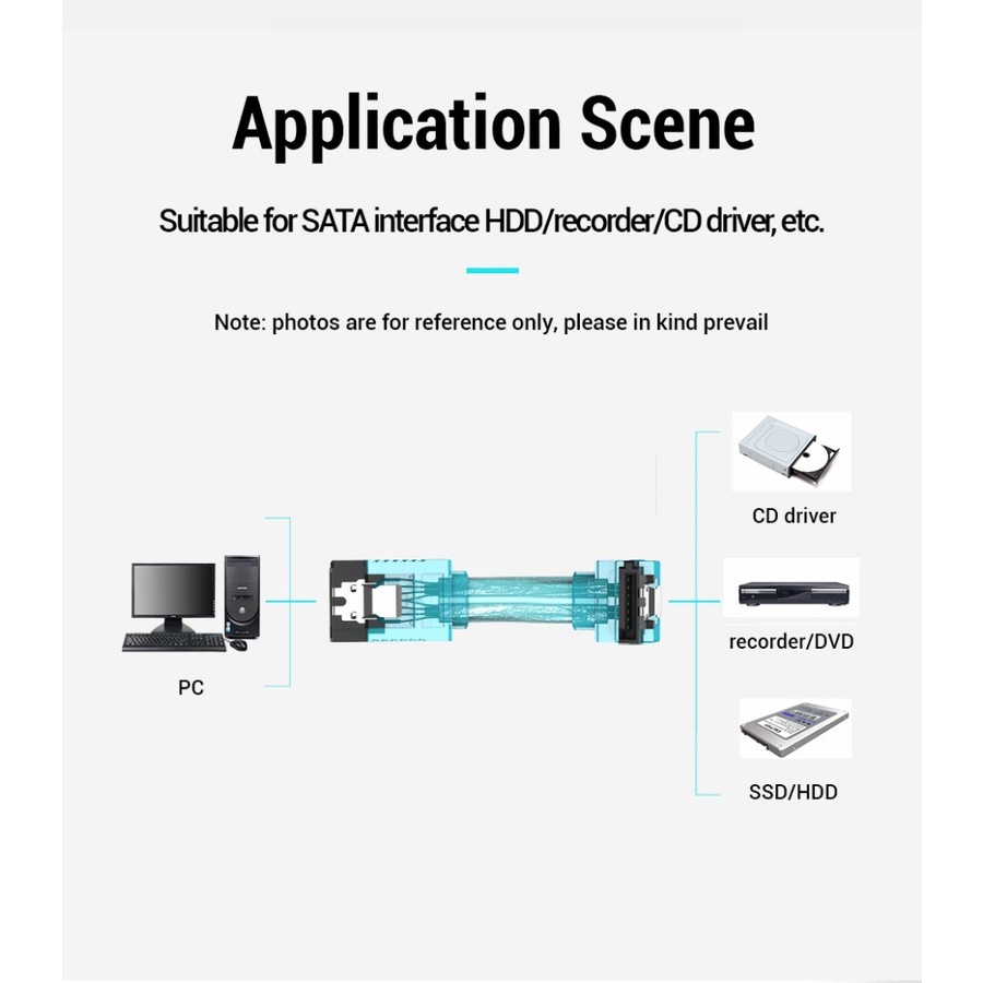 Vention Kabel Data Sata 3.0 III Harddisk HDD SSD 6 Gbps