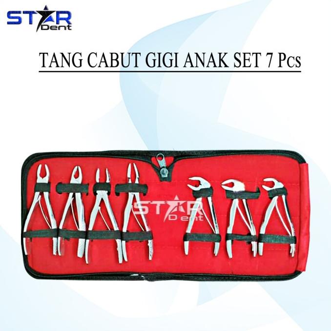 Dental Tang Cabut Gigi Anak Isi 7/Alat Pencabut Gigi