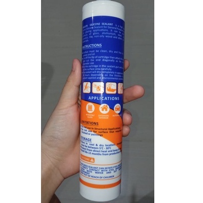 SILICONE BOTOL MALVIN / LEM SILEN SILIKON KACA BOTOL ACETIC / LEM SEALANT KACA BOTOL / SILICONE SEALANT / SILEN