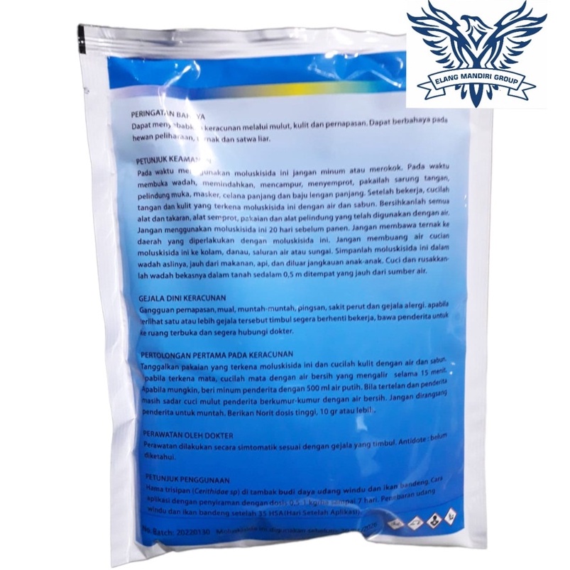 Moluskisida Bentan 60WP Biru 100gr Bahan Aktif Fentin Asetat 60%