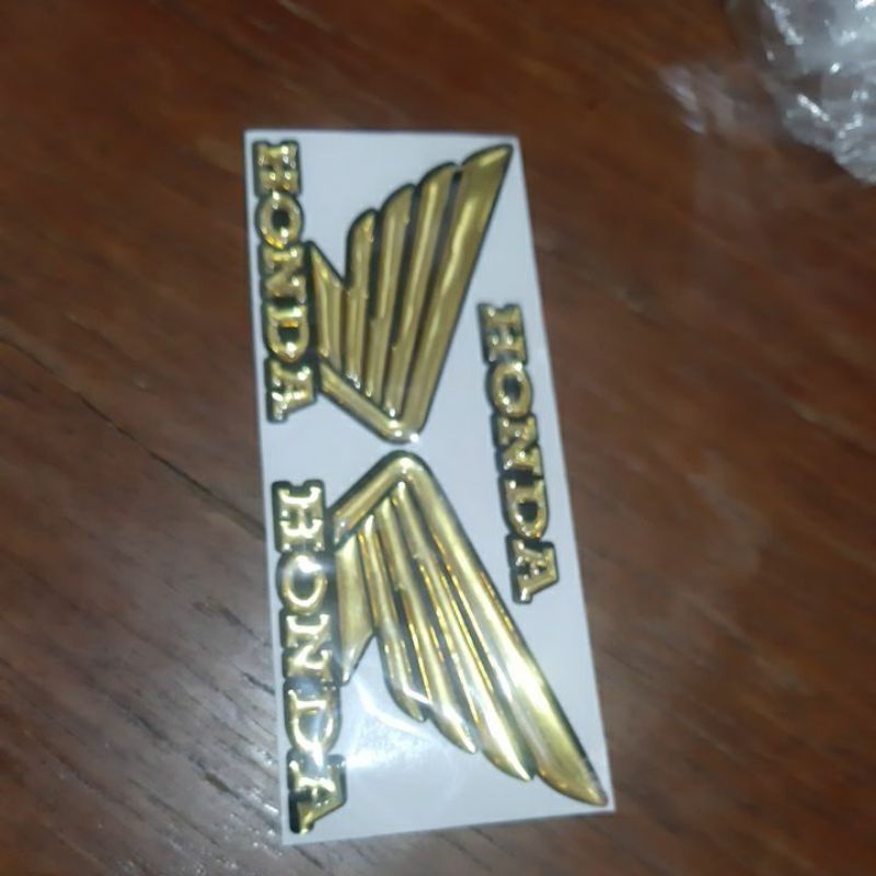 stiker honda sayap timbul