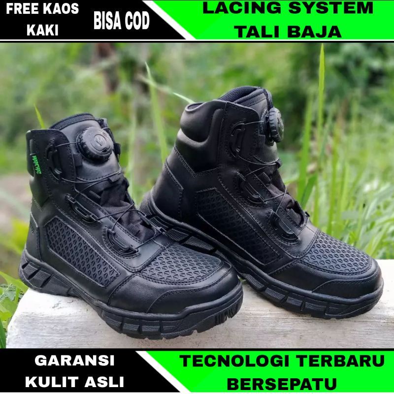 SEPATU PDL TALI PUTAR SARANG TAWON LIBRA PENDEK MERK MARCHAZ KULIT SAPI ASLI SEPATU PDL DINAS LAPANGAN TNI POLRI SECURITY SATPAM SEPATU PDL POLANTAS MODEL TERBARU