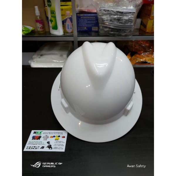 Helm Safety Proyek MSA Fullbrim Lokal Sarangan Fastrack