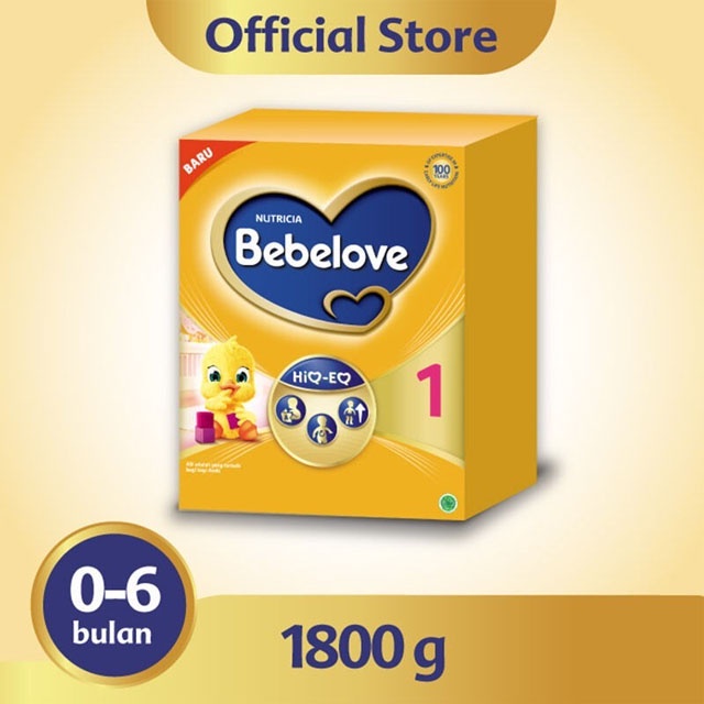 Nutricia Bebelove 1 Susu 0-6 Tahun Susu Formula Bayi 1800 gr