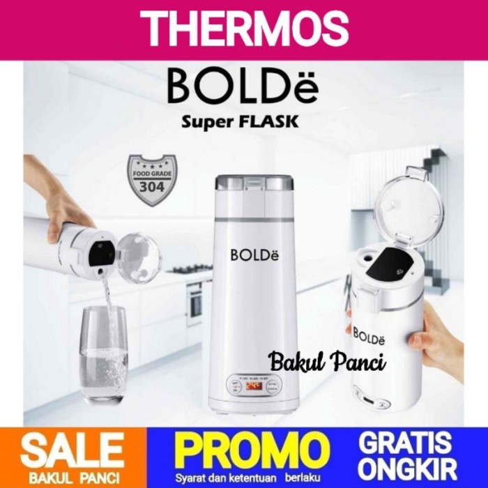 THERMOS LISTRIK PORTABLE - BOLDE SUPER FLASK 350 ML - TERMOS MINI