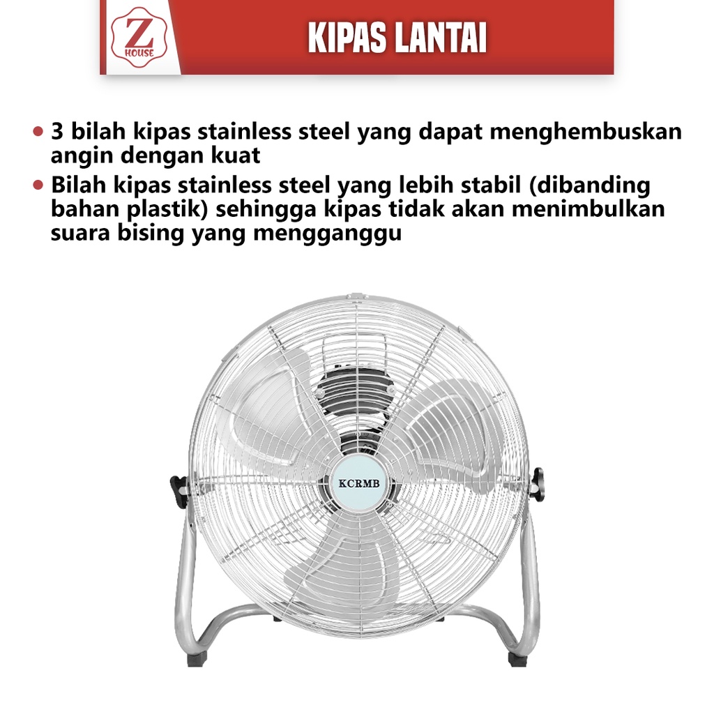 Kipas Angin Lantai Tornado Fan 18&quot; Floor Fan 18 Inch Kipas Angin Meja Lantai Kipas Angin High Velocity Kipas Angin Lantai Tornado Deluxe 18&quot; Original Kipas Angin Meja Duduk Lantai Desk Fan Industri Industrial Floor Fan Kipas Angin Lantai 18 Inci