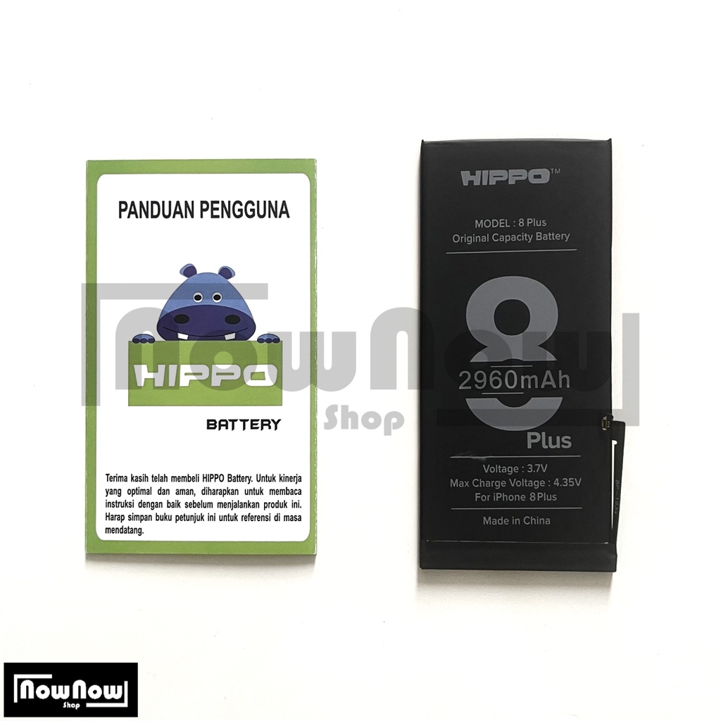 Baterai Hippo iPhone 8 Plus 8+ Original Batre Batrai Battery HP Garansi Resmi