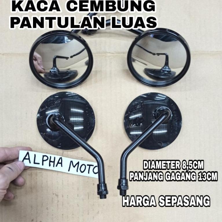 [T-AII ㊛] kaca Spion bulat klasik pendek w175 scoopy xsr155 tiger scorpio klx c70 fino fazzio pcx mi