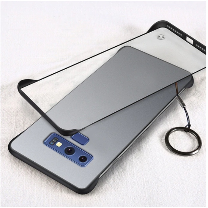 Samsung Note 9 Case Frameless Transparan Stand Ring Casing