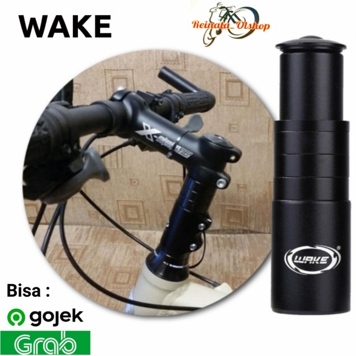 Peninggi Stang Sepeda Wake Adaptor Stem Extender Wake