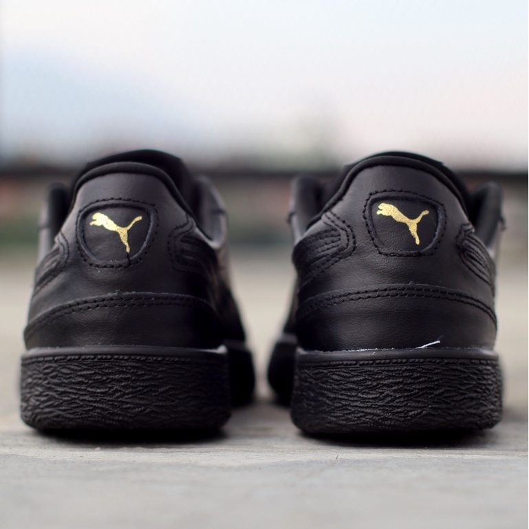SUEDE RALPH SAMPSON ALL BLACK SEPATU PRIA