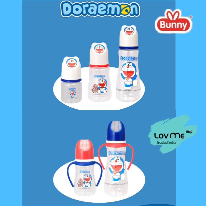 lov me❤️ Lusty Bunny Botol Susu Bayi Reguler Slim Neck Doraemon 60ml 120ml 240ml dor db122 db142 db182 db242 db282 db