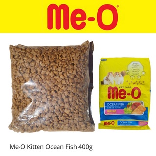 Makanan Kucing Kering Me-O 400 g Repack Ocean Fish Kitten Dry 400gr