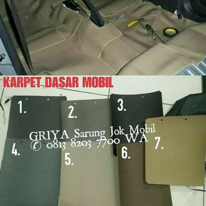 Karpet Dasar Calya Karpet Dasar Sigra