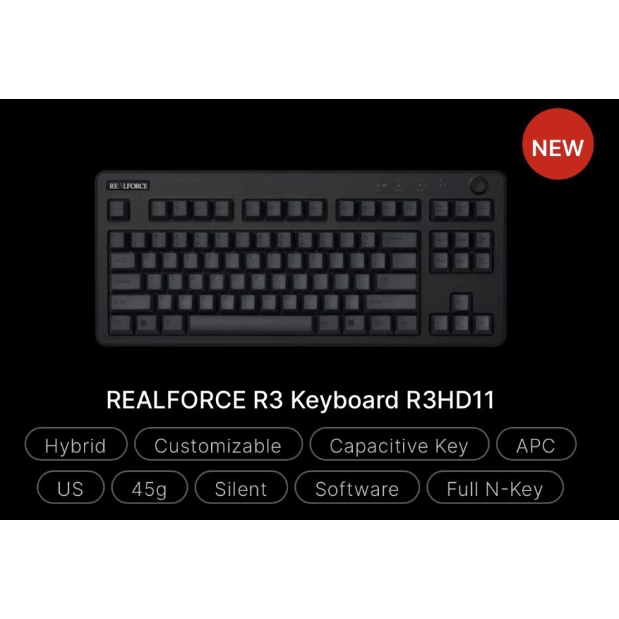 Realforce R3 Wireless Bluetooth Mechanical Gaming Keyboard