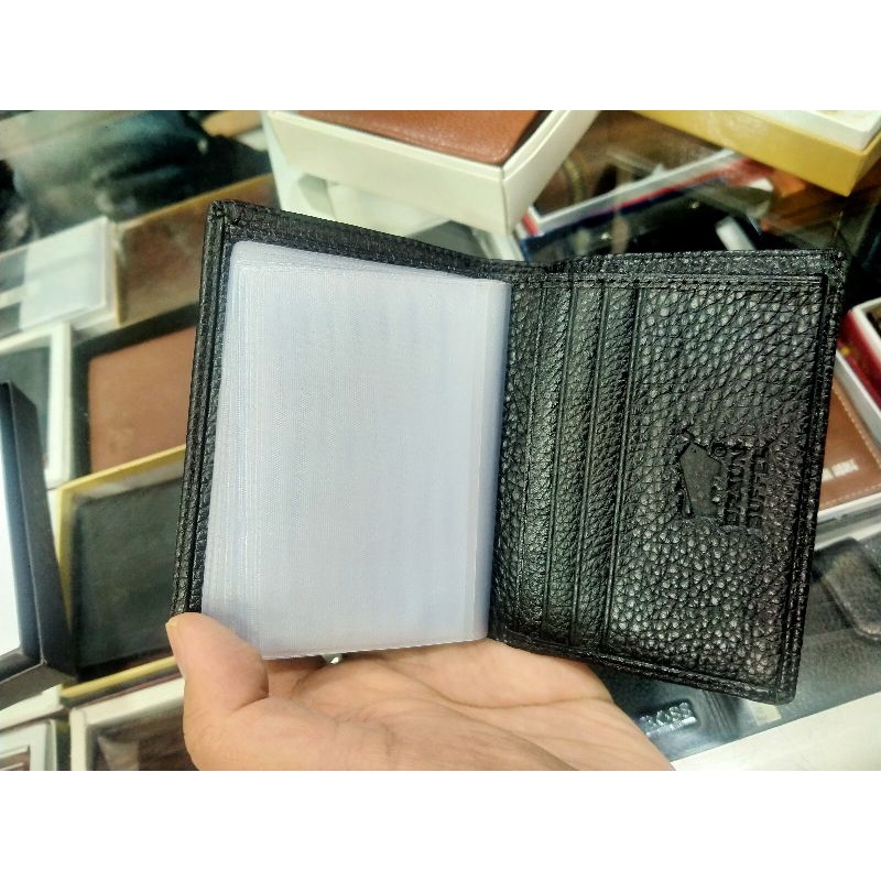 Dompet kartu nama ATM card holder multifungsi tempat Uang dan STNK logo merk