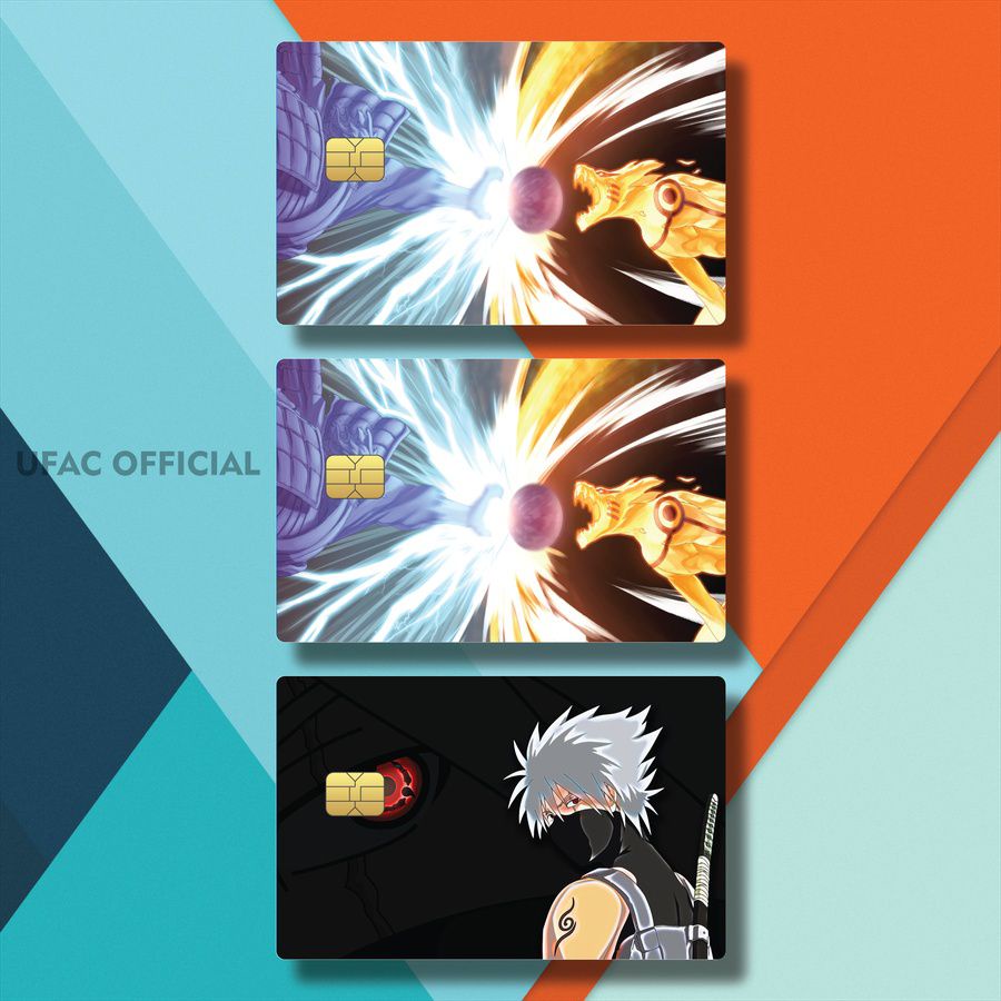 STICKER KARTU POPULER ANIME NARUTO HINATA HOLOGRAM DPWLO/SMEWJ/ COVER ATM POPULER ANIME NARUTO UZUMA