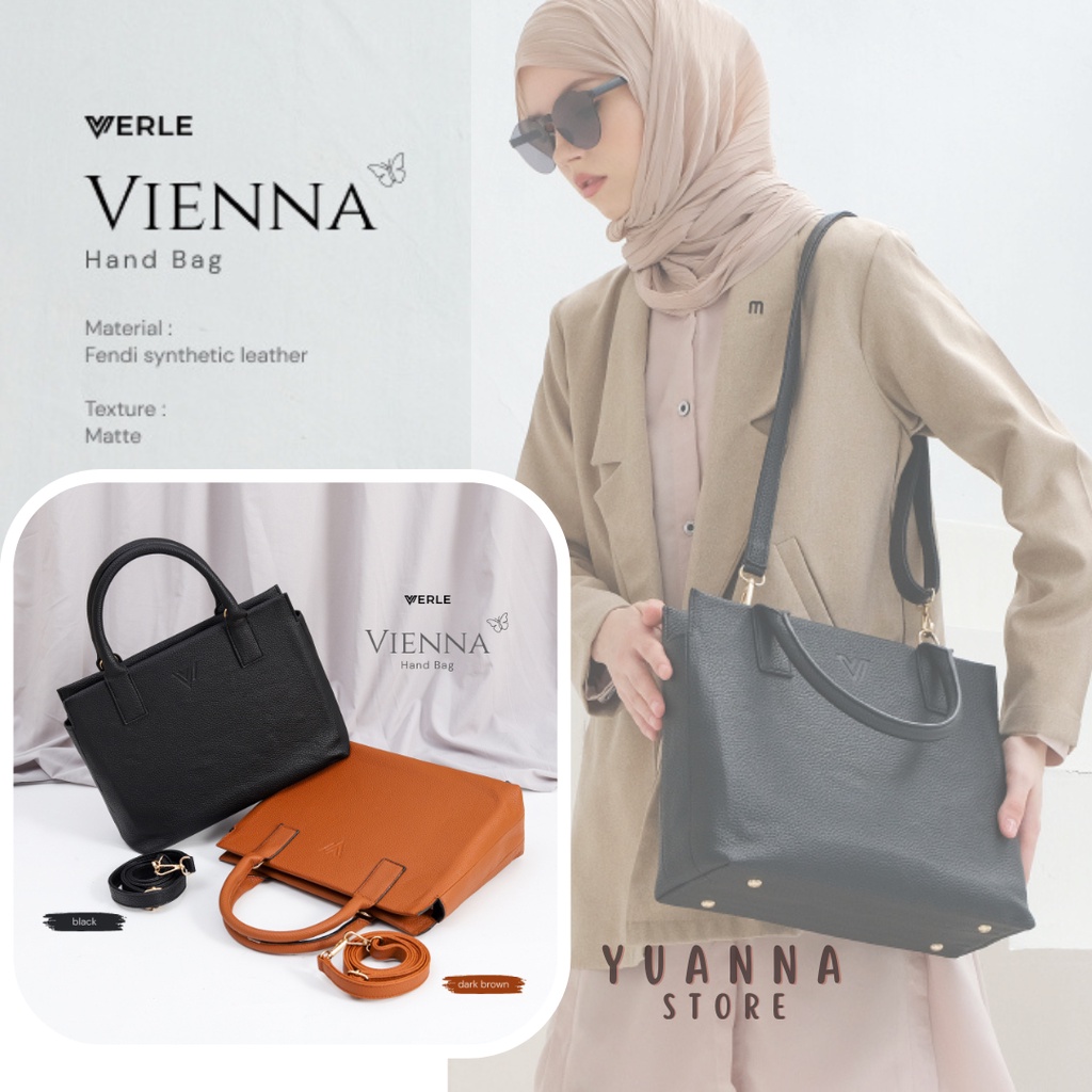 Vienna Hand Bag by Verle Materials Fendi Synthetic Leather || Tas Wanita Sling Bag Tas Korean Tas Ke