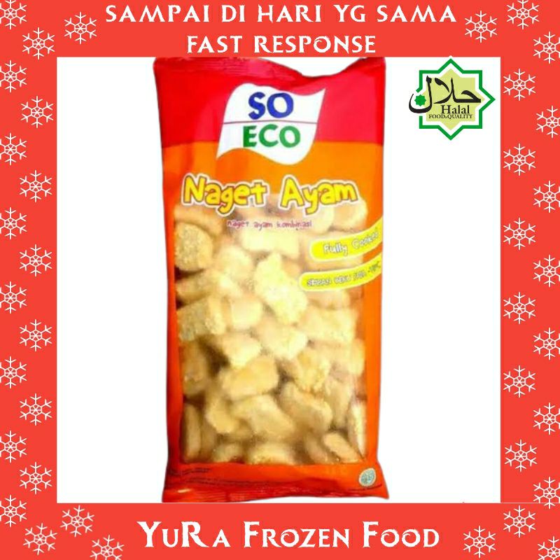 

SO ECO Naget Ayam 500 gr / 1 Kg Chicken Nugget