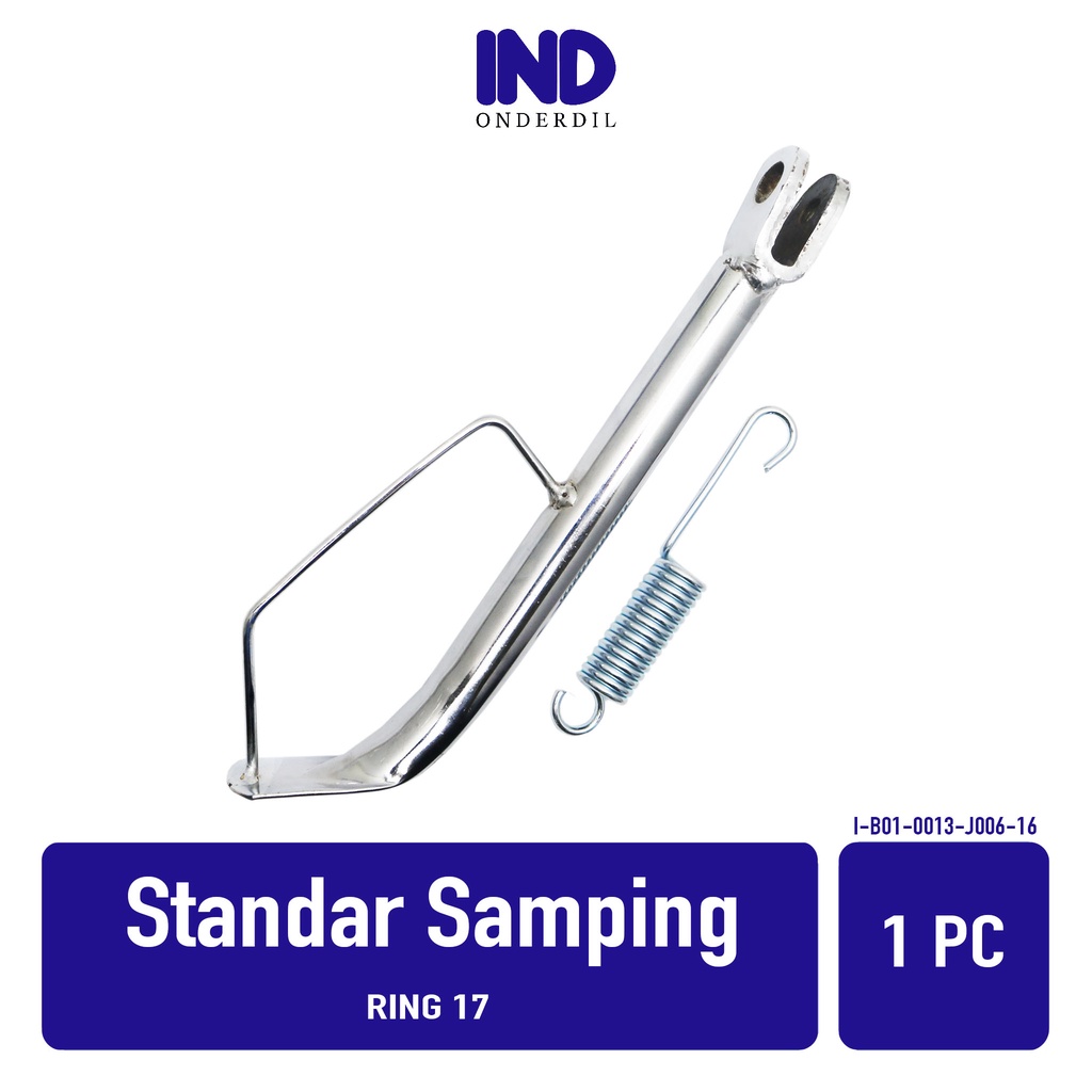 Standar-Standart-Standard-Setandar-Jagang Samping-Pinggir-1 Tipe 6 Motor Bebek-Matic Beat-Vario-Scoopy-Supra-Blade Warna Chrome Untuk Ring 17