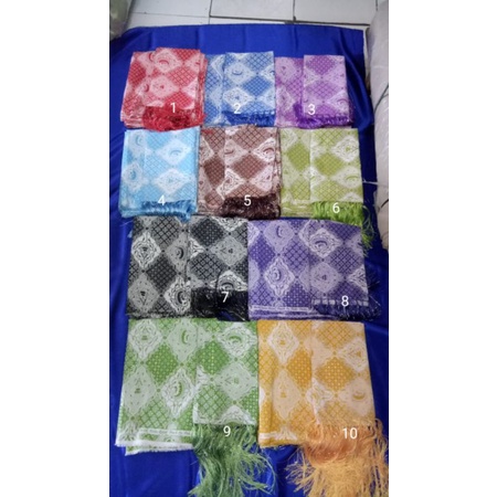 Set kain sarung kebaya sidomukti + selendang rumbai 2in1 (1-10)