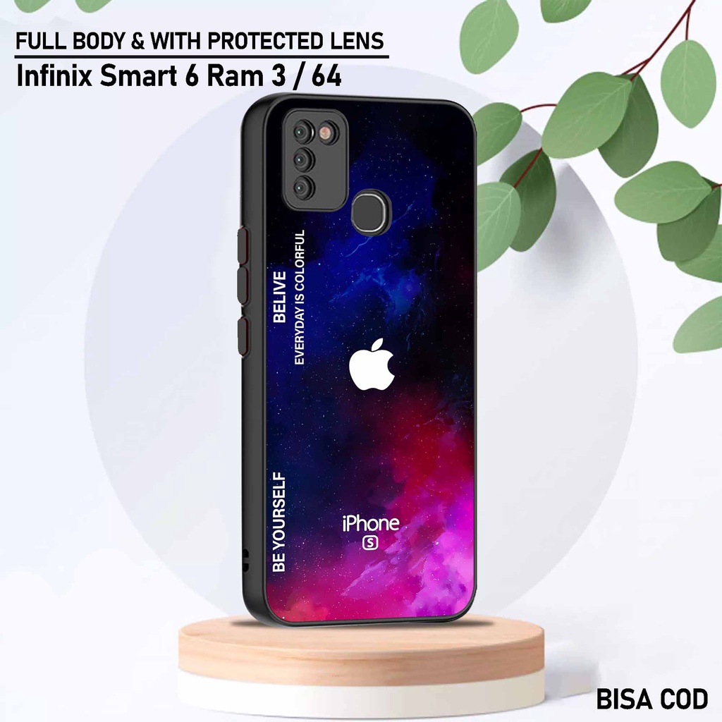 Case Infinix Smart 6 Ram 3 - Motif Case [ Apel Quots ] - Hardcase Infinix Smart 6 Ram 3 - Softcase I