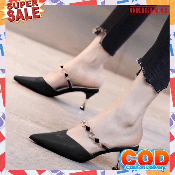 Hels Wanita Hak Tahu Hels Wanita Helss Kaca 3Cm 5Cm 7Cm 9Cm Terbaru Import Hak Tahu Kekinian 2022 Te