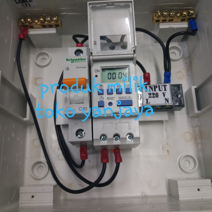 panel timer digital weekly/panel lampu timer digital weekly