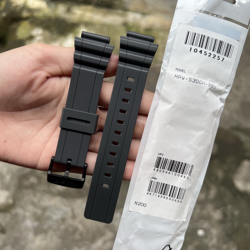 Tali jam tangan casio MRW-S300H 8BV original strap band MRW S300H