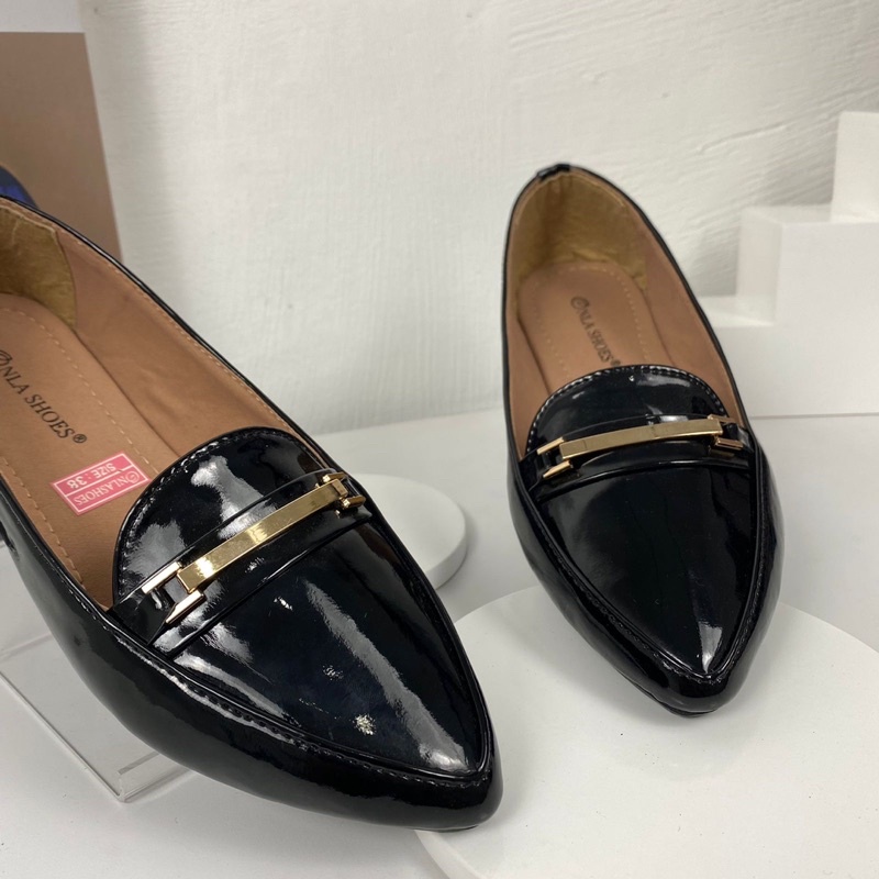Onlashoes - Flat Shoes Kerja LB31 Sepatu Flat Wanita