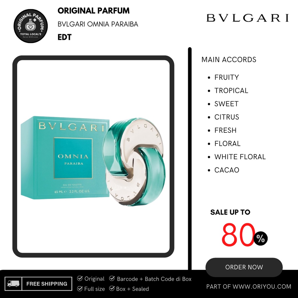 Original parfum BVLGARI OMNIA PARAIBA EDT 65 ML