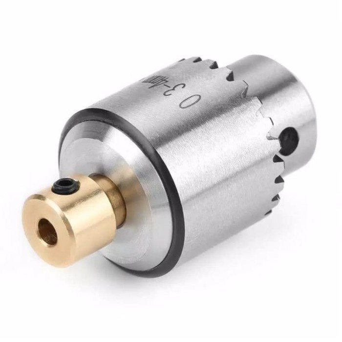 Kepala Bor Mini Drill Chuck Collet JTO 4mm as 3.17 mm untuk dinamo dc