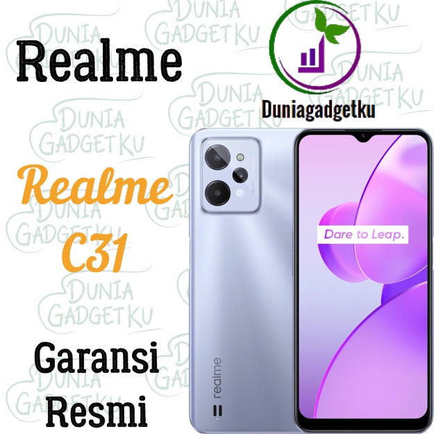 Realme C31 3/32GB + 4/64GB Garansi Resmi