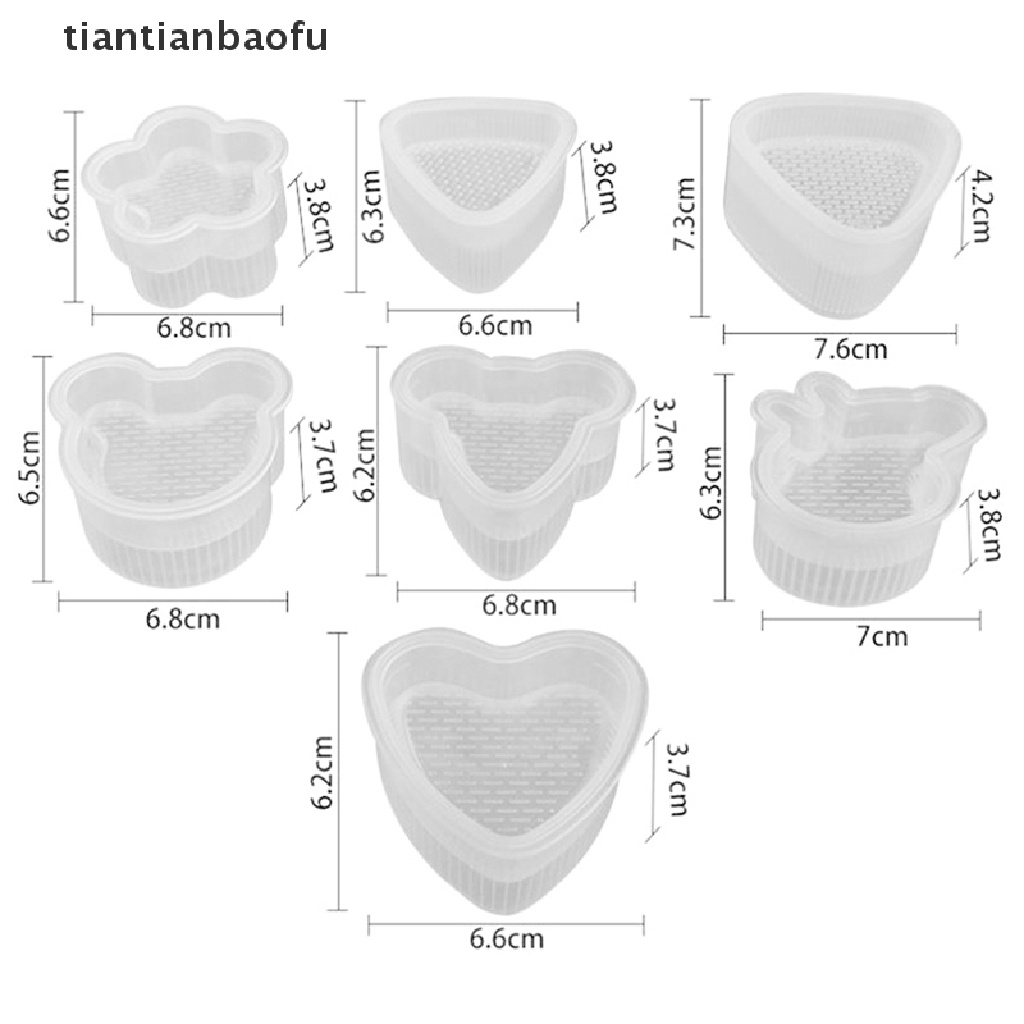1 / 7 Pcs Alat Cetakan Bola Nasi Sushi Bento Untuk Aksesoris Dapur
