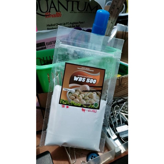 

✨Ready stock di Ballermall✨Isi 50 Gram Halal Food/Enzim Perenyah Bakso/Pembuat Kress Bakso,Sosis,Nugget/Penyakrek/Enzimwbs 500