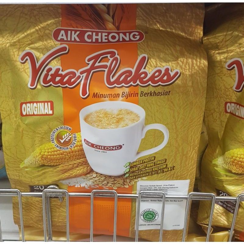 

Minuman bijirin berkhasiat Aik Cheong Vita flakes