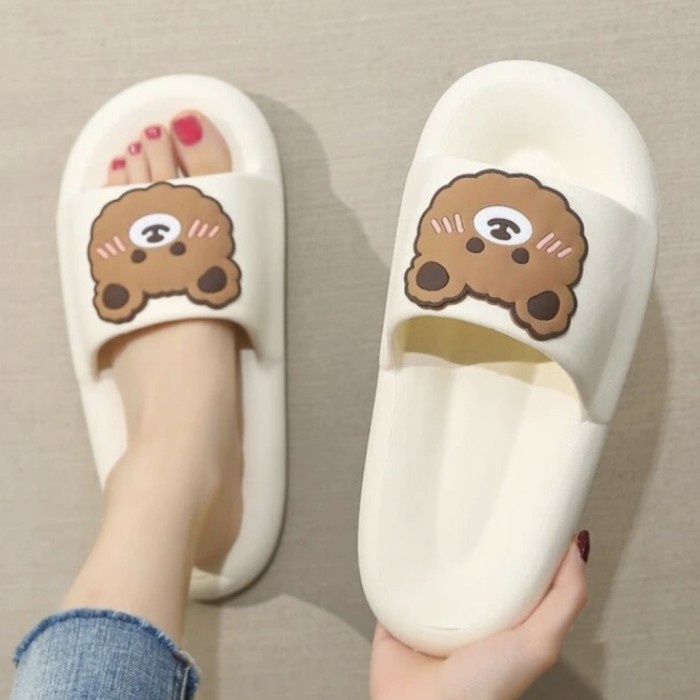 SH96 Sandal Wanita PREMIUM LUCKY BEAR Woman Slipper Anti Slip Import