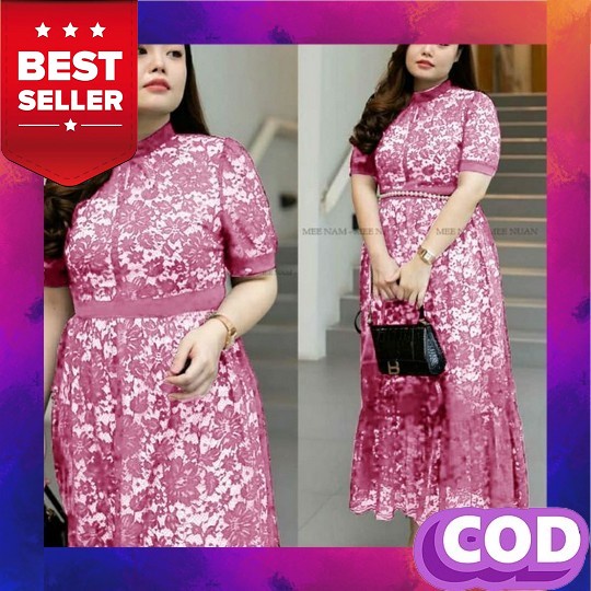 Dress Wanita Baju Pesta Import Dres Premium Drees Pesta Dress Deres Brokat Gaun Party Dres Casual Dr