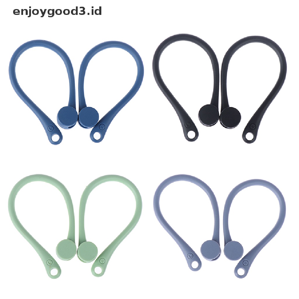 (Rready Stock) 1 Pasang Earhook Silikon Anti Hilang Untuk AirPods (ID)