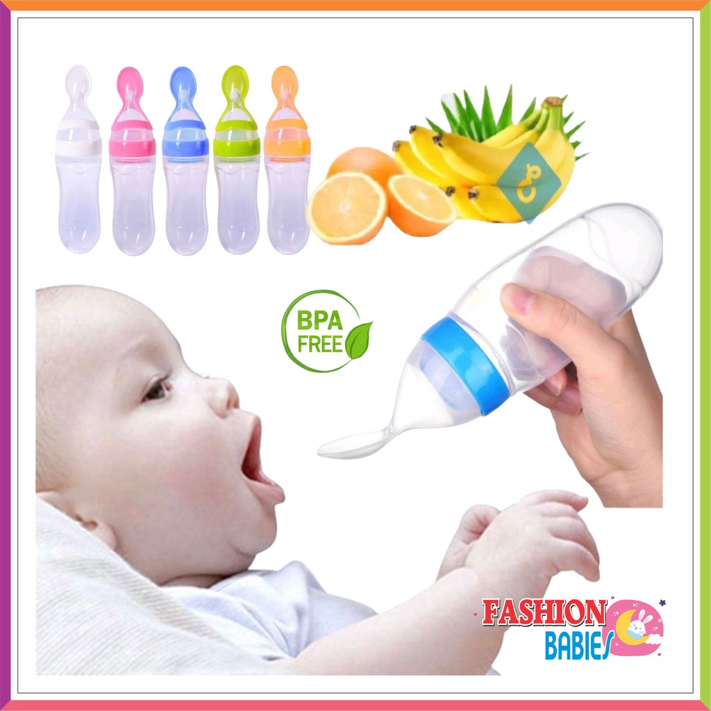 SENDOK BOTOL SILICONE | SENDOK BOTOL MPASI | BABY FEEDER SILICONE ❤ Fashionbabies ❤