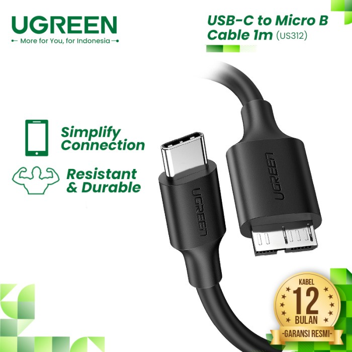 UGREEN Kabel data HDD Harddisk External USB-C - US312