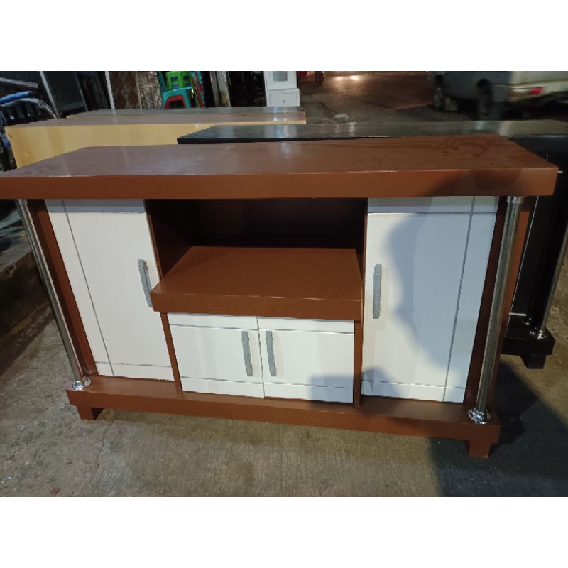 meja tv Bupet tv rak tv pintu 4 kayu minimalis ukuran -+ 120x40x70