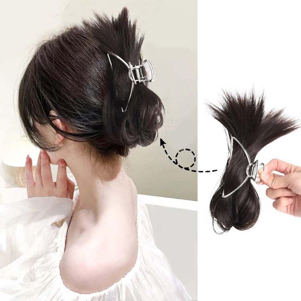 Mxbeauty Hiu Klip Rambut Sanggul Hitam Street Shot Styling Hairpin Sanggul Hair Extension