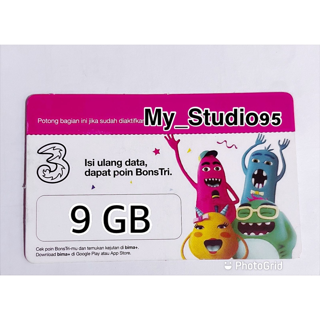 Vocher Tri Aon 6 GB = 9 GB