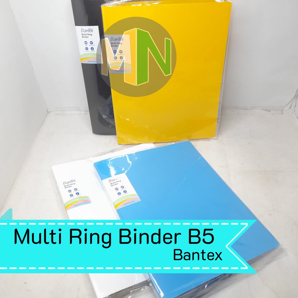

Bantex Multi Ring Binder B5 Trendy 26 Hole Pastel + Bonus Lengkap