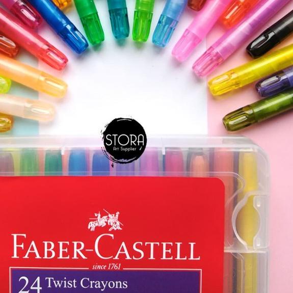 

Faber Castell Twist Crayon Krayon Putar 24 Warna Pastel