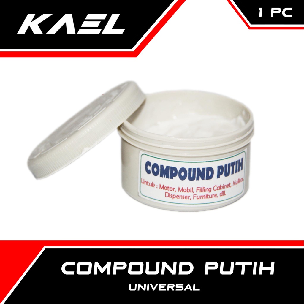 Compound Putih Penghilang Baret Mobil-Motor-Furniture-Furnitur-dll Obat Poles-Gosok Kumpon-Kompon-Compon