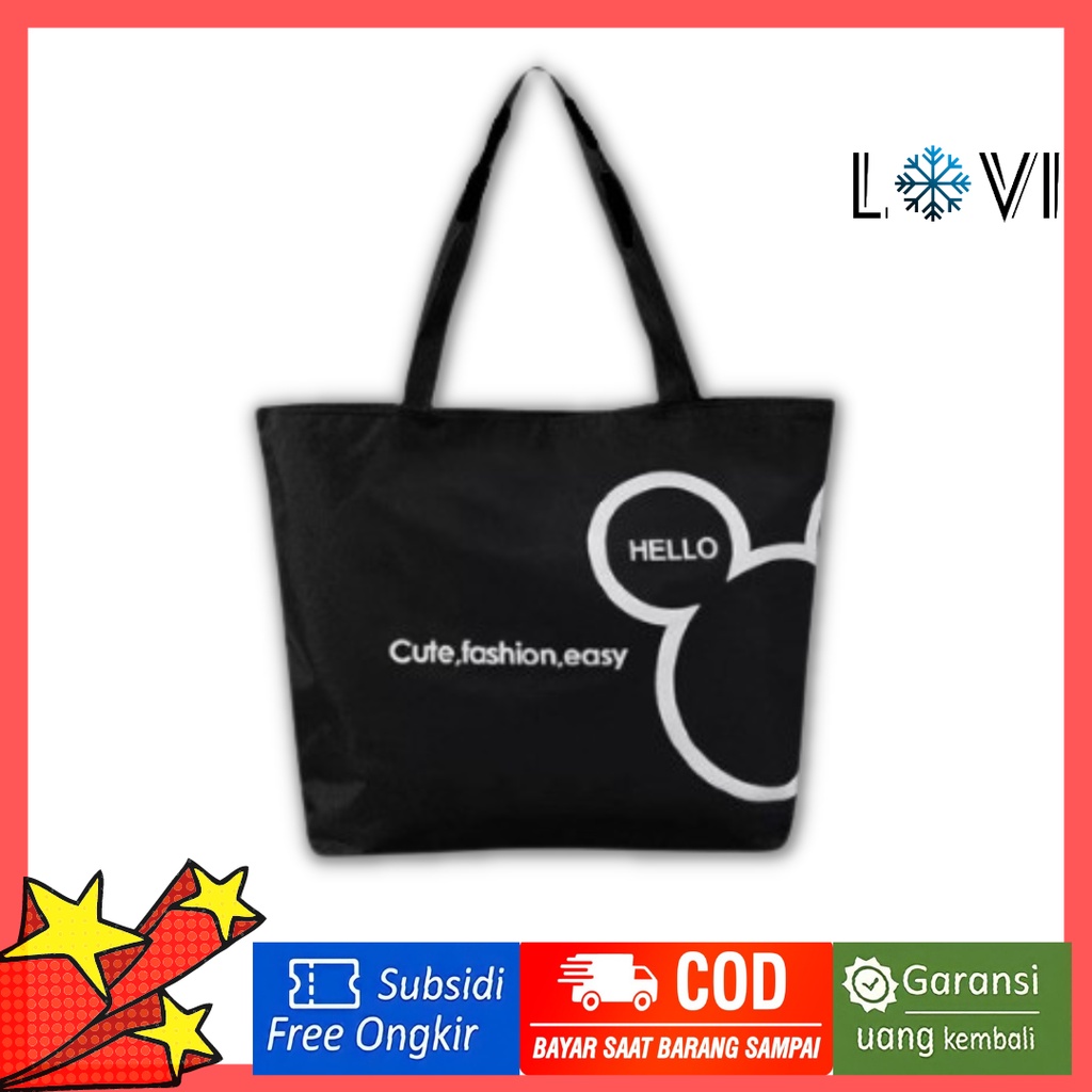 Totebag Resleting Wanita CUTIE [BISA COD]